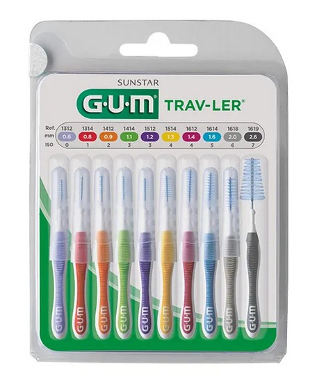 Gum Trav-Ler Brossette Multipack X10